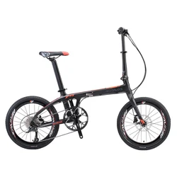 SAVA Z1 Carbon Fiber Folding bike 20 Inch Carbon Frame Bicycle Folding with SHIMANO 105 22S City bike Mini Folding City Bike