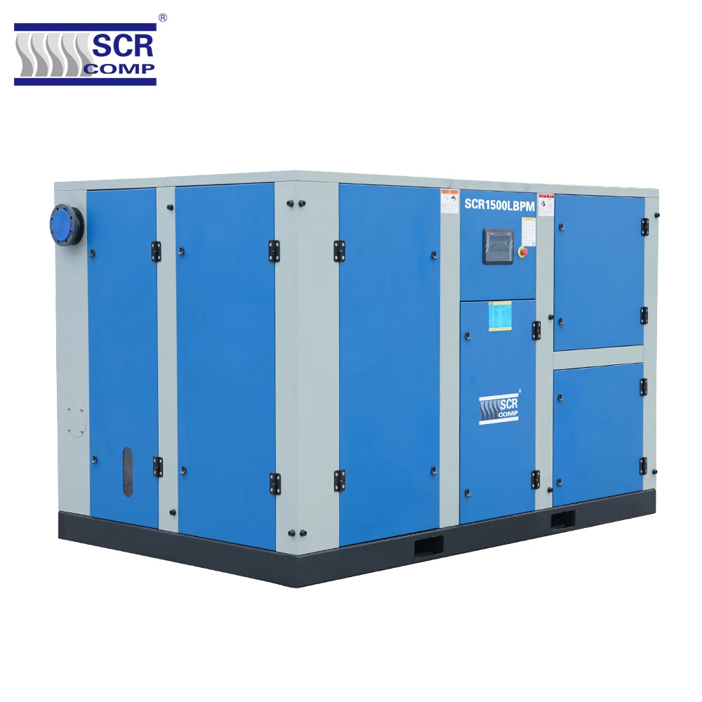 1500CFM 4BAR 132kw Energy Saving Large Screw PM Electric Air Compressor for Wood Processing (SCR1500LBPM)