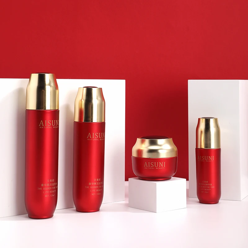 50g 40ml 100ml 120ml Luxury Cosmetic Glass Bottle Set Skincare Container Manufacturer Skincare Cosmetic Packaging Container