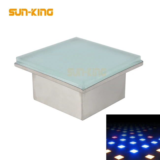 4W 12W 25W LED square floor tile light IP67 outdoor waterproof park garden Recessed brick lamp Underground lamp buried light