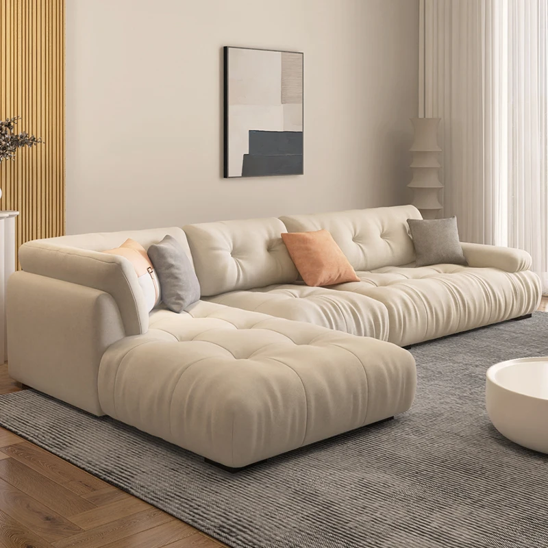 Wholesale Contemporary Soft Floor Couch Living Room Modular Home Furniture Sectional Leathaire Fabric Sofa