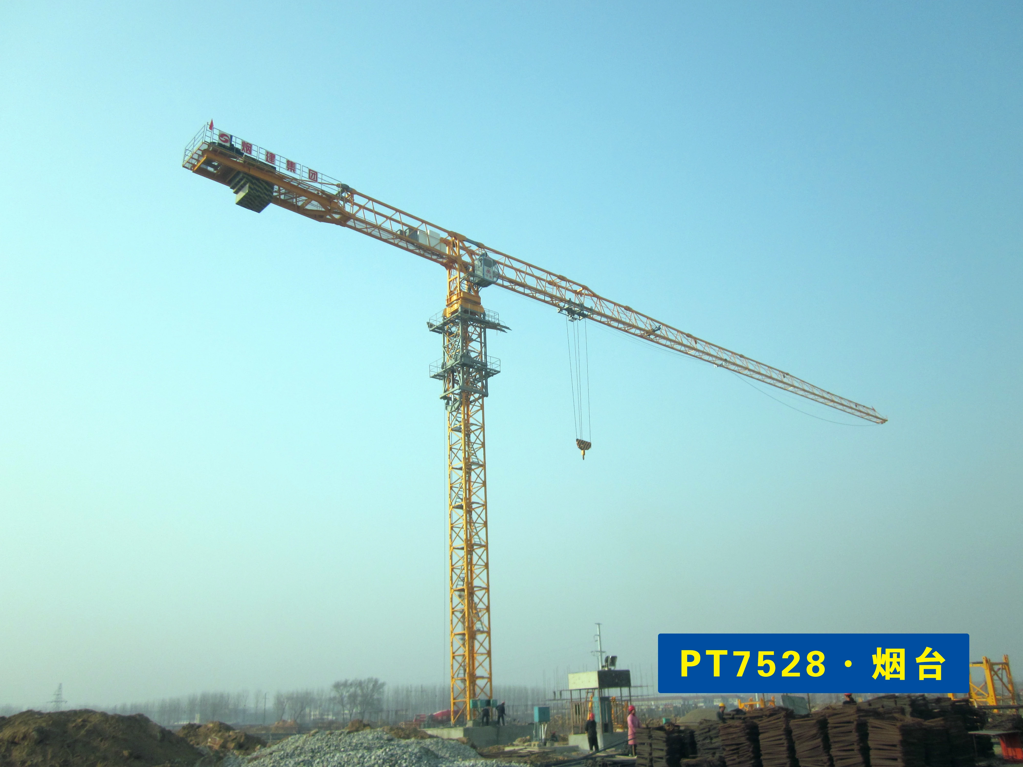 PT7528 New Tower Crane with Core Components Motor Bearing PLC Gear Engine Gearbox Pump