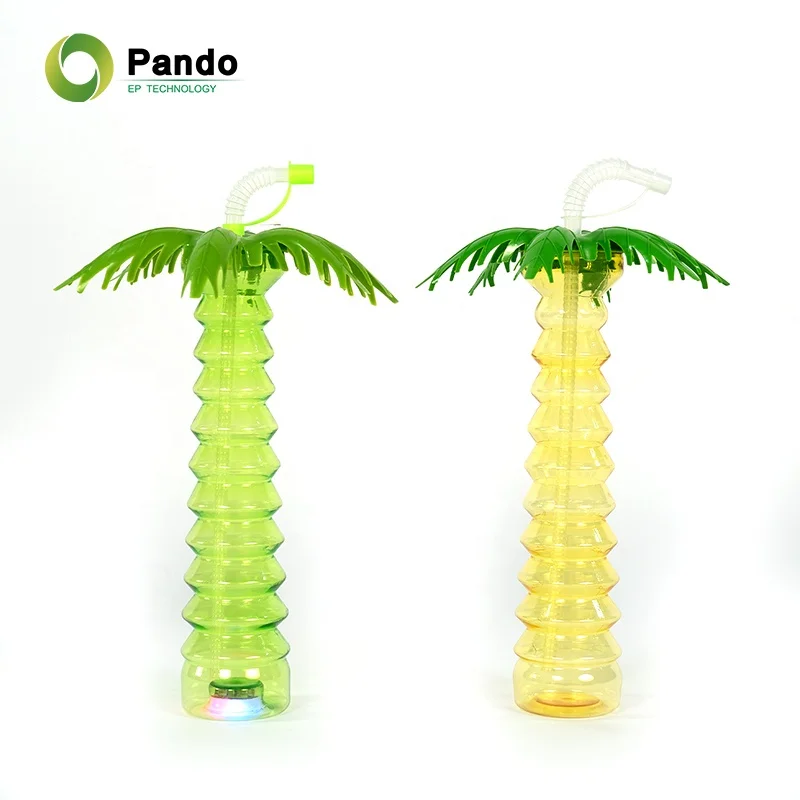 Crazy Drinking Beverage Juice Led Palm Tree Lights Yard Slush Party Milk Tea Cups