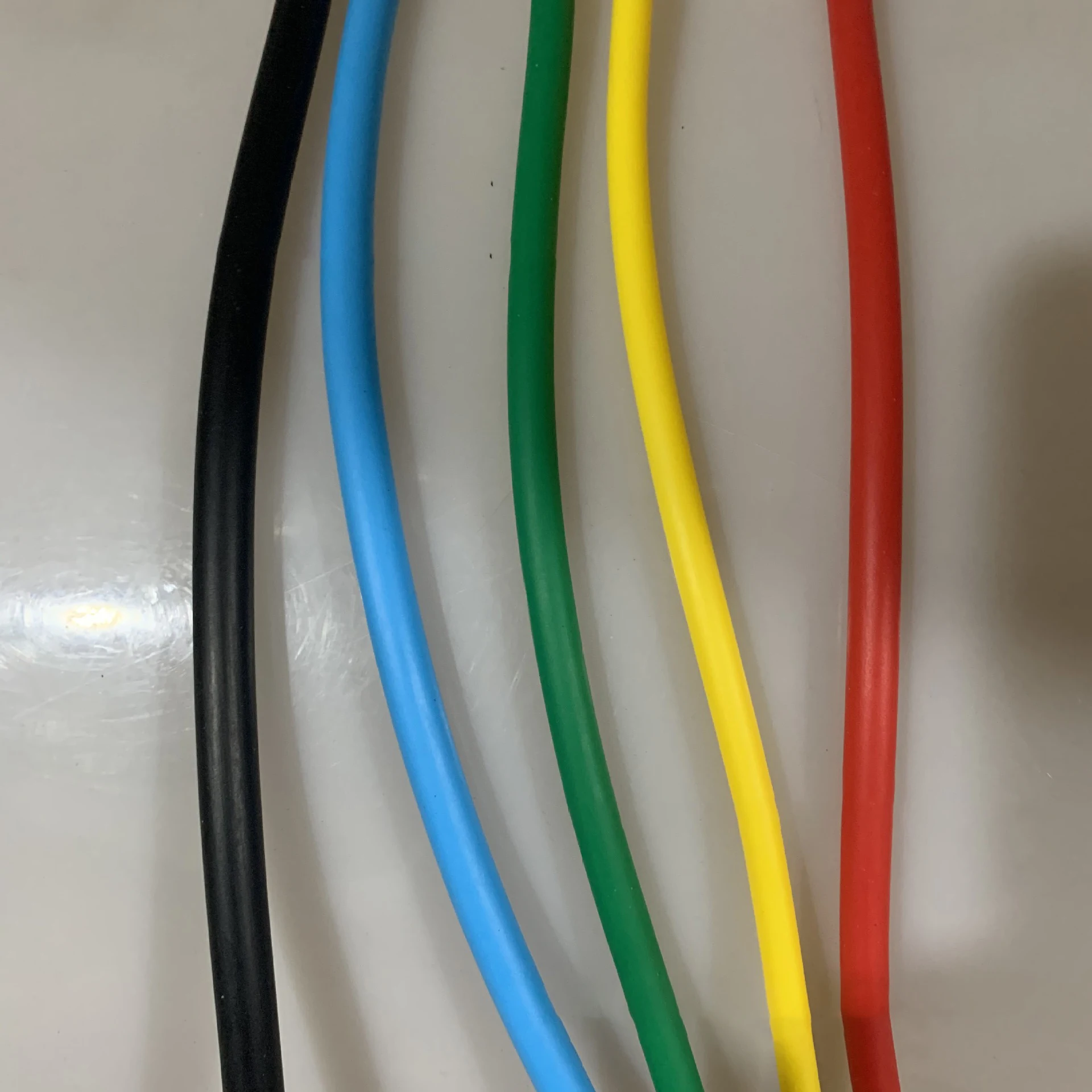 11 pcs TPE tension rope fitness equipment elastic belt spot supply 5-color sports products latex tube