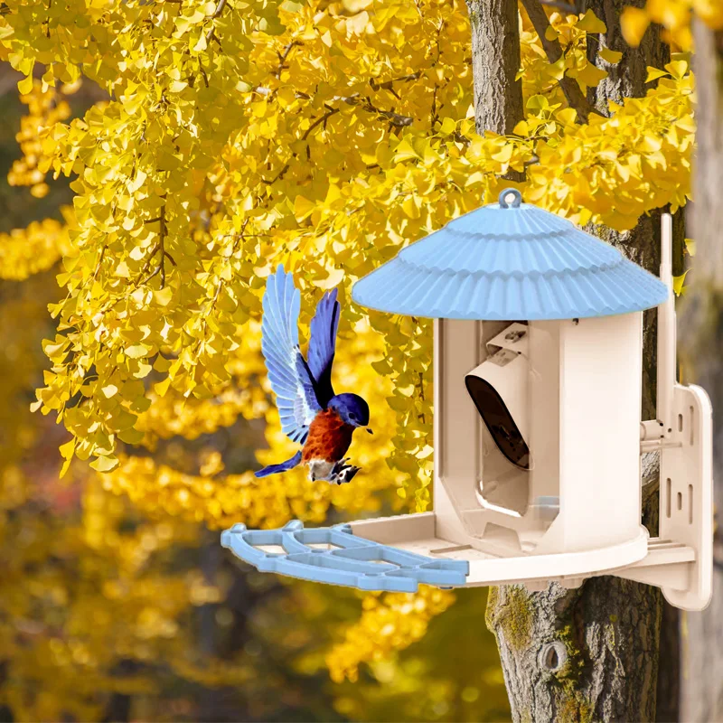 2.5k 4mp Hd Bird Feeder Camera Supporting Solar Charging/night Vision Suitable For Various Outdoor Environment Waterproof Ip66