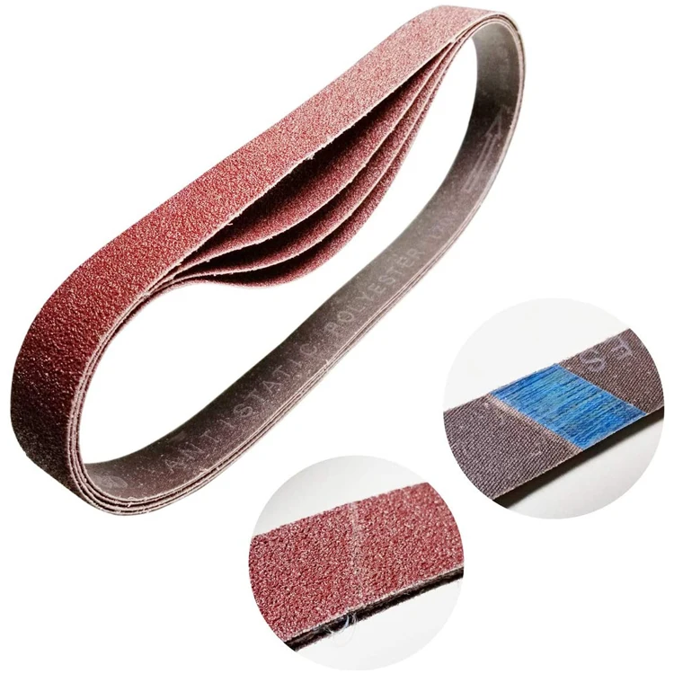 25 X 1067 mm 1 x 42 inch Abrasive Sanding Belts 60 80 120 150 240 Grit Aluminum Oxide Sanding Belts For Belt sander