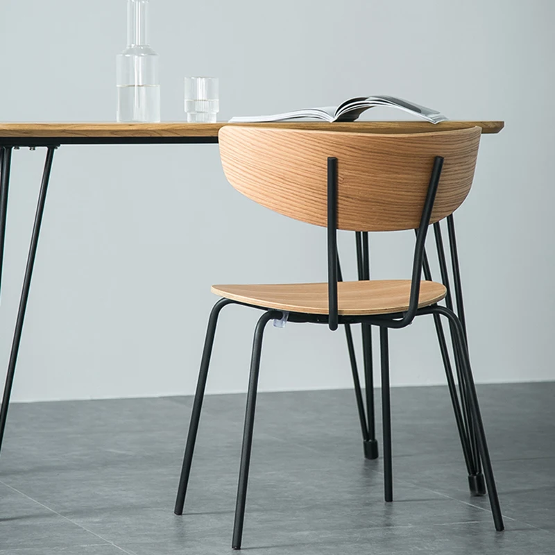 New Fashion Dining Furniture Table Set Modern Nordic MDF Desktop Tables and Chairs for