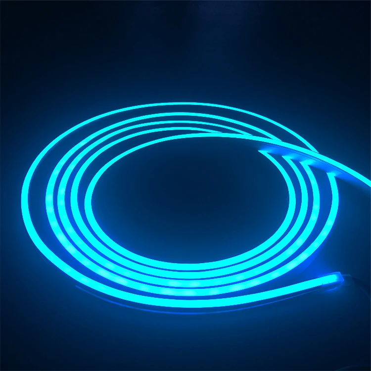 Hot sell New custom led neon light  DC 12V  led strip  6mm*12mm Neon Tube IP67 waterproof flexible silicone neon rope