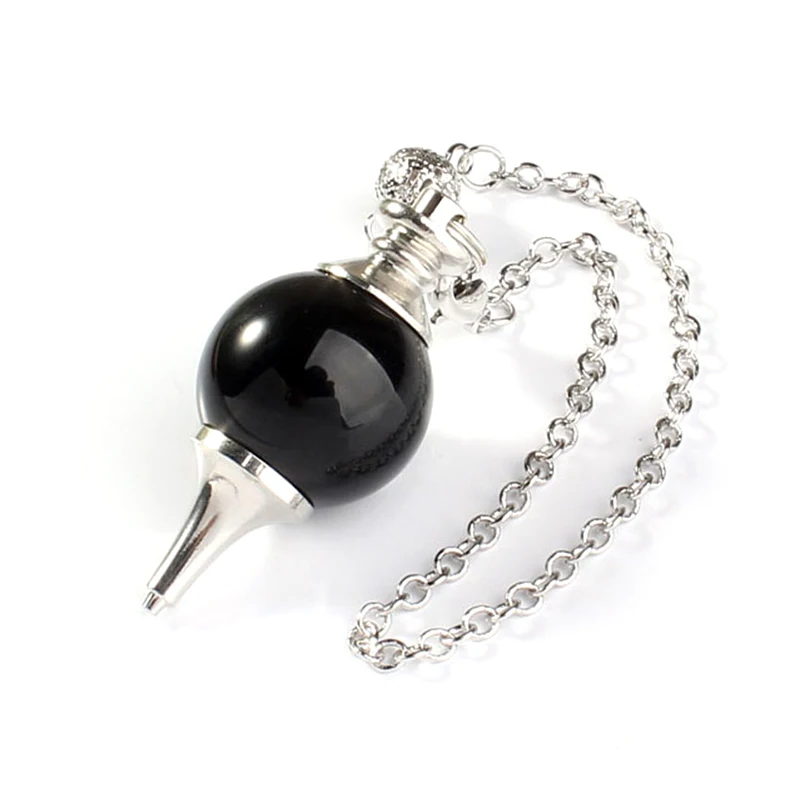 Wholesale Natural Multi Mix Reiki Crystal Healing Agate Rose Clear Quartz Ball Stone Dowsing Gemstone Pendulum Supplier for Heal