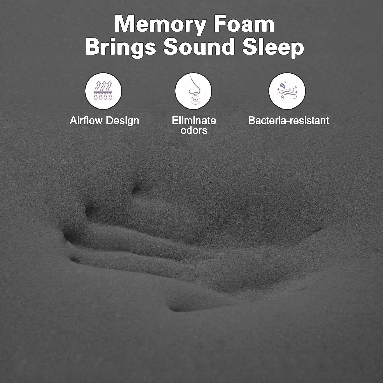 King Queen Mattress Bamboo Charcoal Memory Foam for Cool Sleep Pressure Relief Hypoallergenic Foam Mattress Bed in a Box