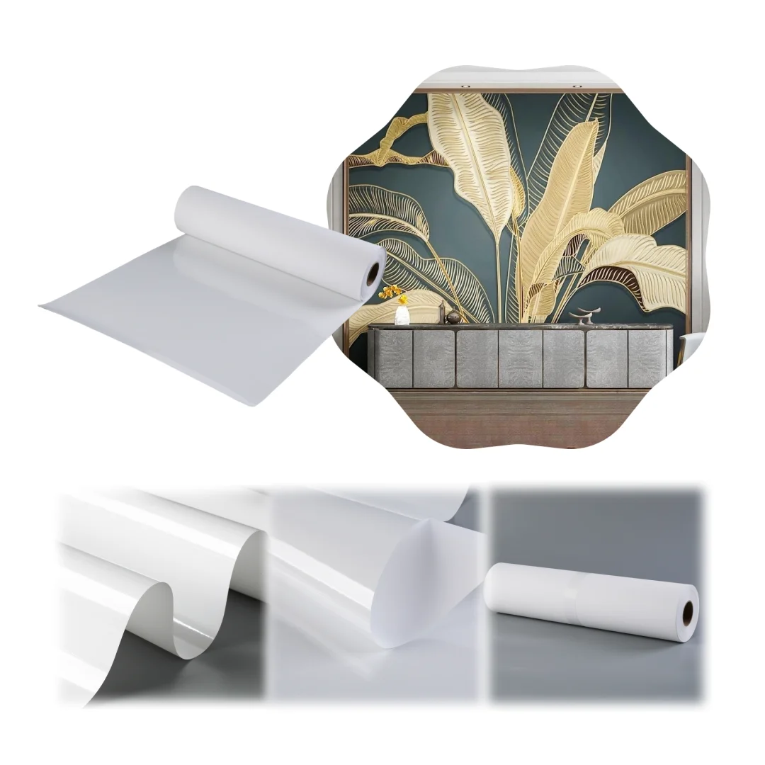 Self Adhesive Removable Home Decor Luxury Inkjet Canvas Rolled Wall Art Wallcovering Decals for UV Latex Eco-solvent