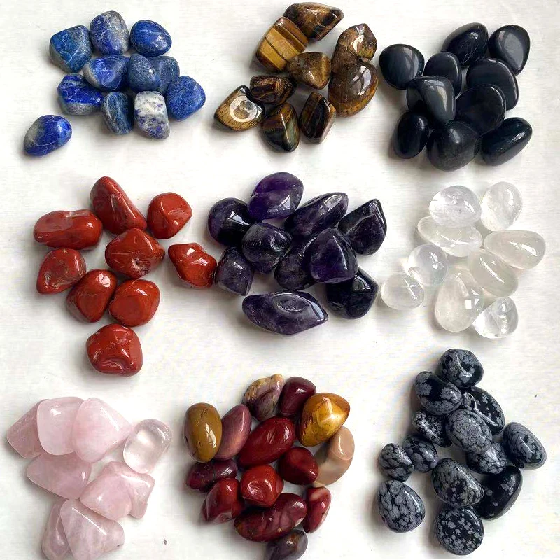 bulk wholesale chakra Crystal Gem stones Mixed Tumbled Stone Healing Reiki crystal tumble stone for home decoration
