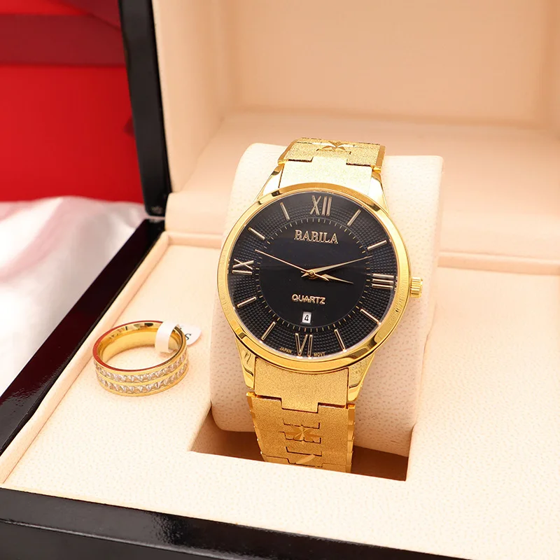 Aimgal парные наручные часы из женский браслет из нержавеющей стали, покрытые 18 каратным золотом, Роскошные Кварцевые часы водонепроницаемые Подарки для женщин