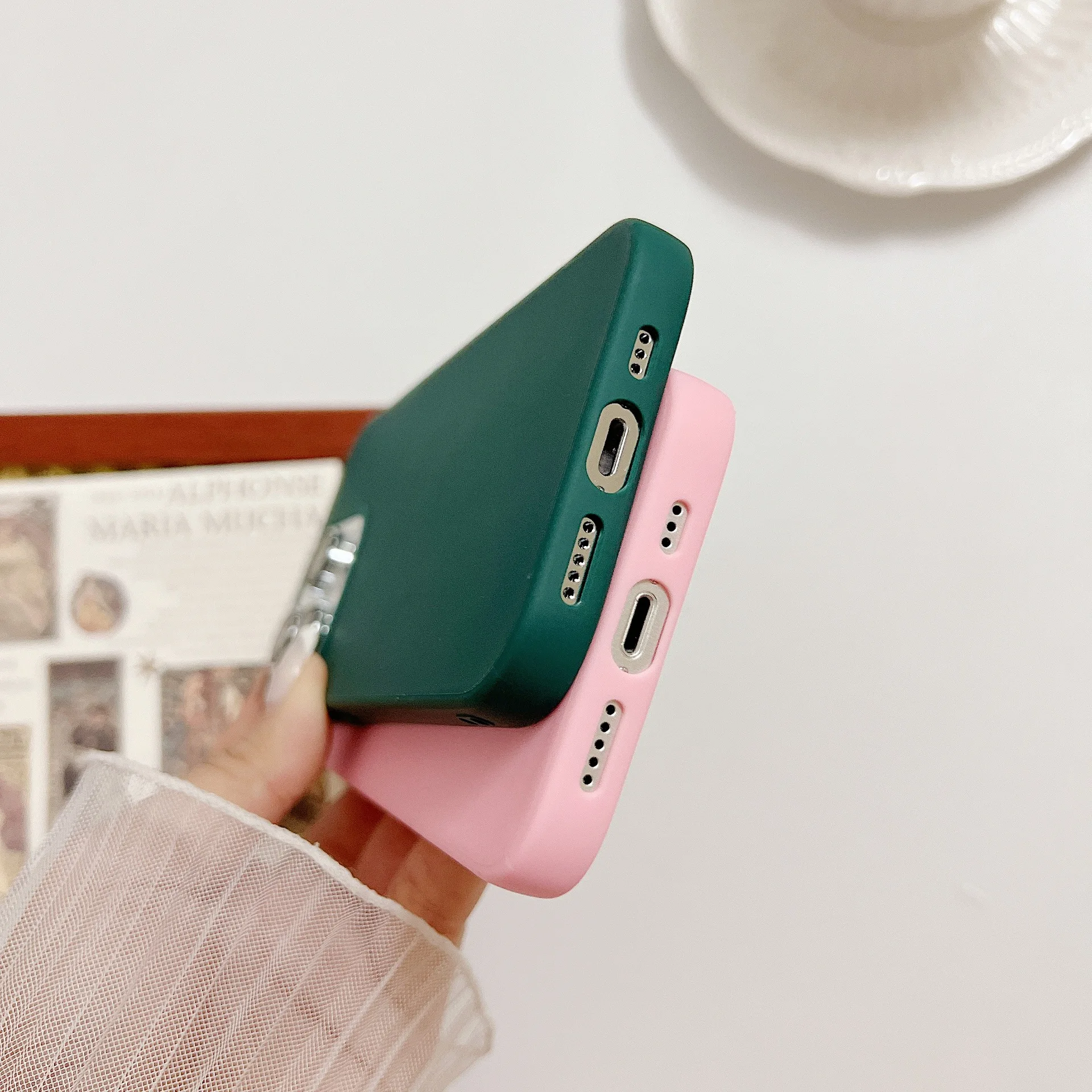 Ultra thin Gel Frosted TPU Soft Phone Case For iPhone 15 Pro, Shockprpof TPU Bumper Matte Phone Cover For iPhone 15