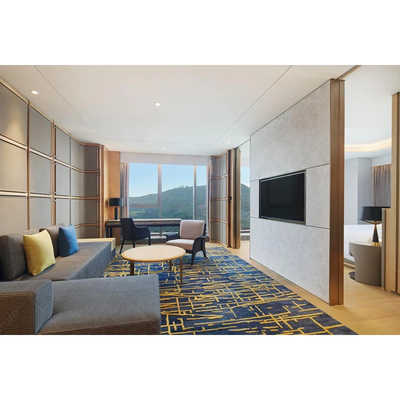 
2020 Foshan Modern 5 Star Hotel Bedroom Furniture Bed Set for Overseas Hotel 