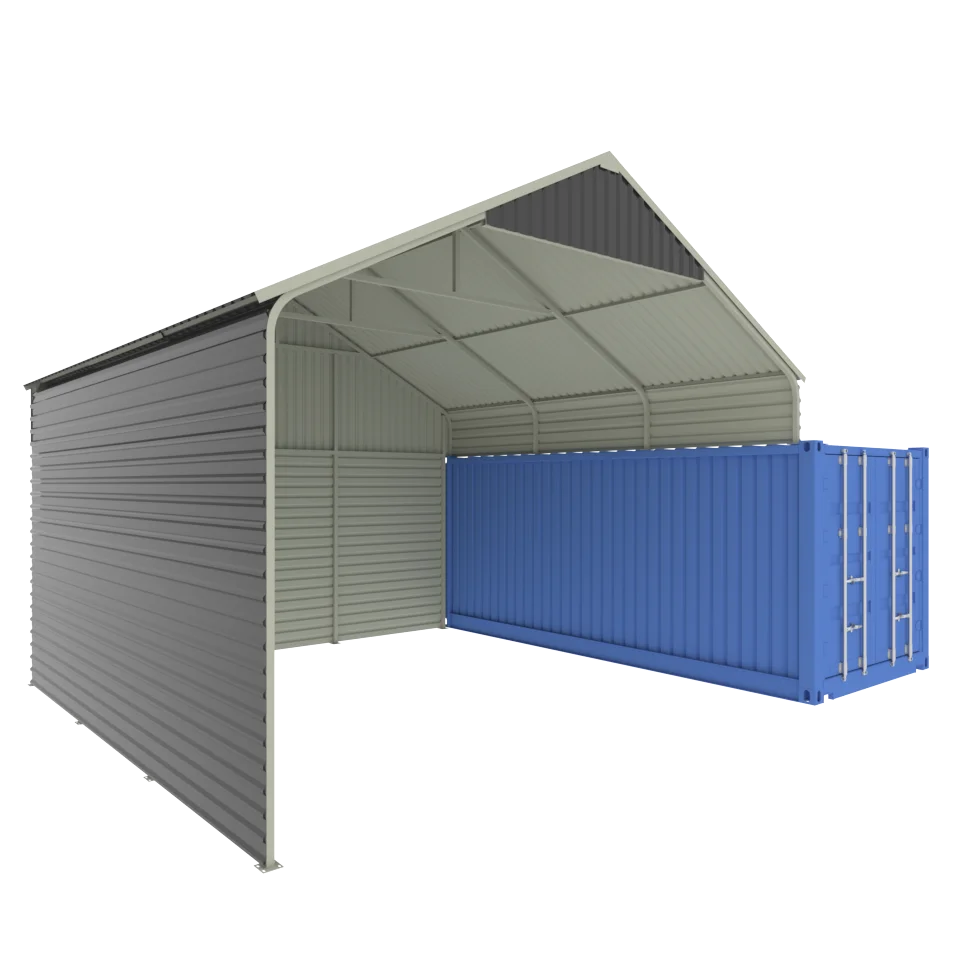 SGC1919-H485  Wholesale  Heavy Duty Galvanized Steel Frame  metal Container Shelter Steel structure Storage Building