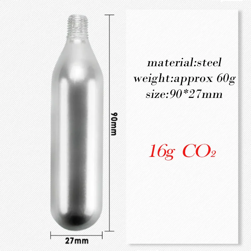 Заводская цена co2 газовые баллоны 16 г газовый картридж резьбовые для уличного спорта pcp пневматический пистолет