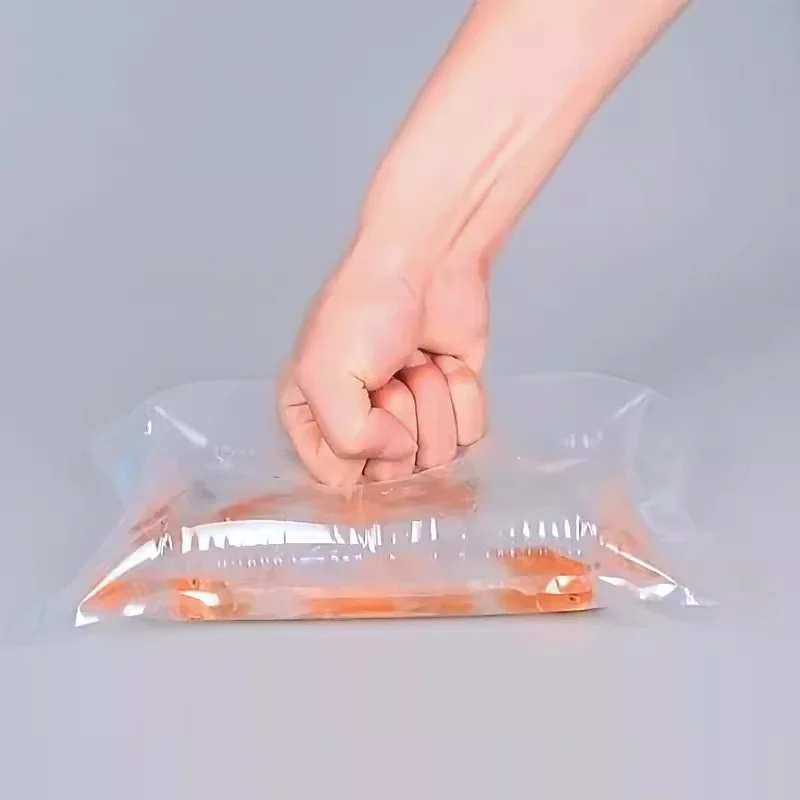 Live Fish Oxygen Filled Pack Bags Transparent Plastic Bag Transporting Fish Fry Anti Extrusion Seafood Express Packaging