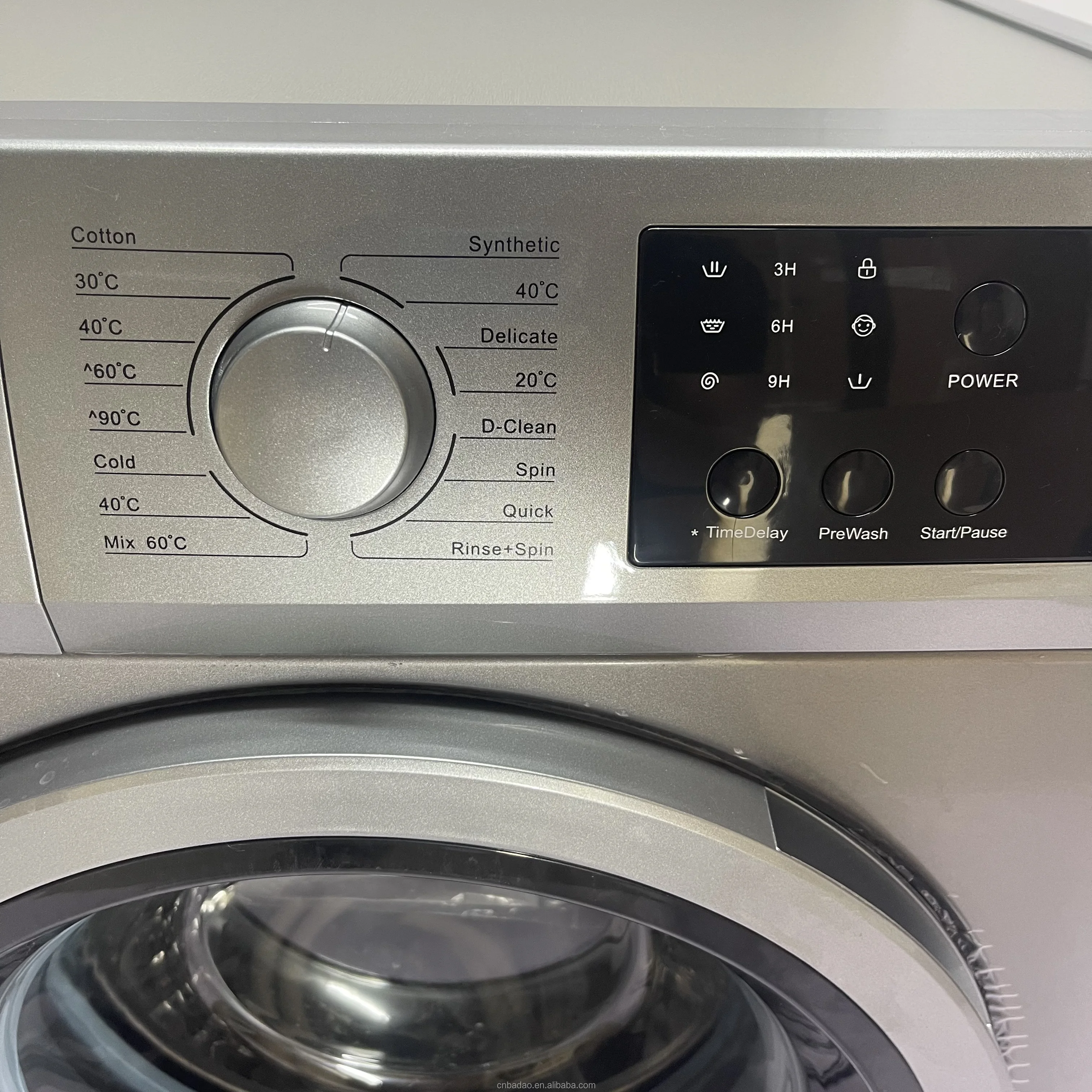 Household 10KG front loading washing machine fully automatic with inverter dryer wash clothes big capacity