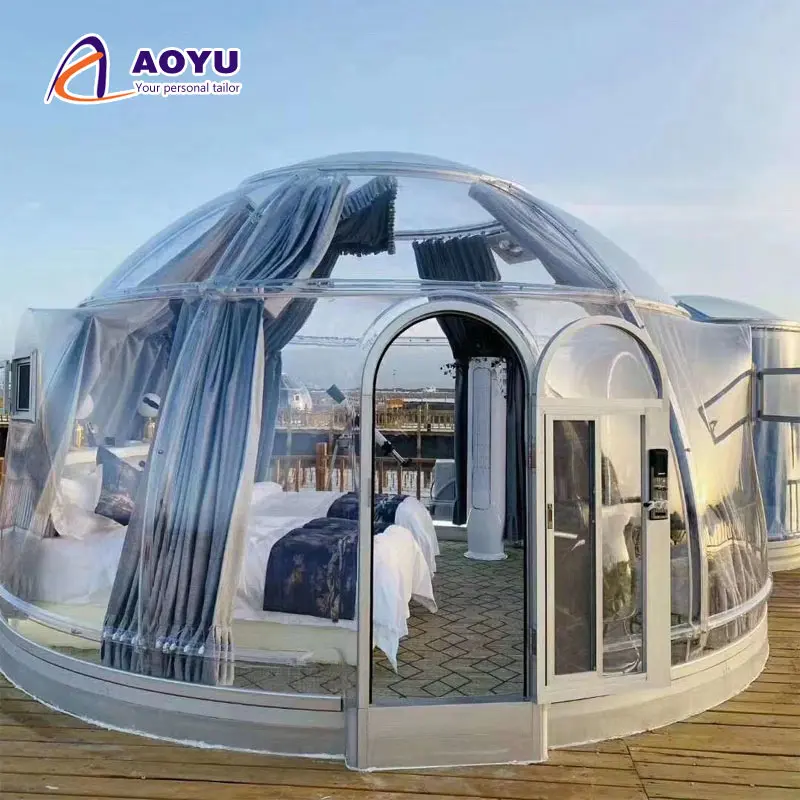 NEW Hotel Luxury Igloo Tent Outdoor Transparent  Safari Glamping Tent Geodesic Domes For Sale