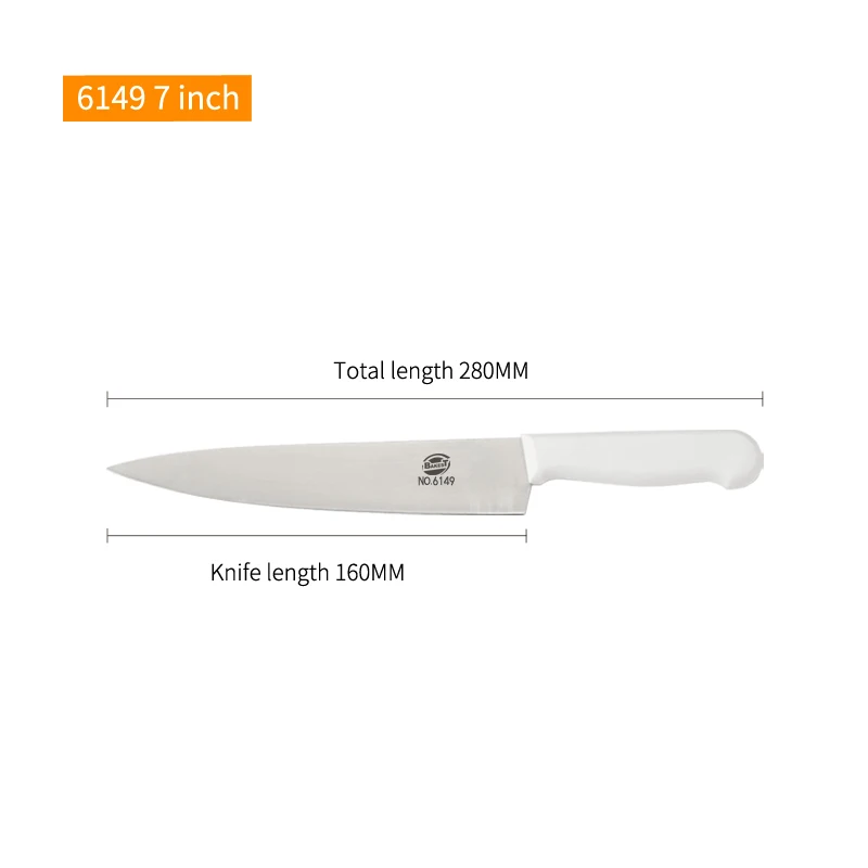 Bakest высококачественный острый бытовой кухонный нож из нержавеющей стали мясника для