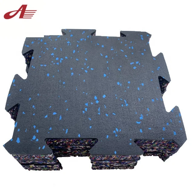 Factory hot sale interlocking indoor rubber floor for gym Safety rubber mat for outdoor playground Anti-slip rubber flooring