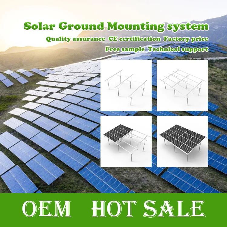 Ground Solar Energy  Bracket Pv Ground Mounting Structures System with Ground Screw