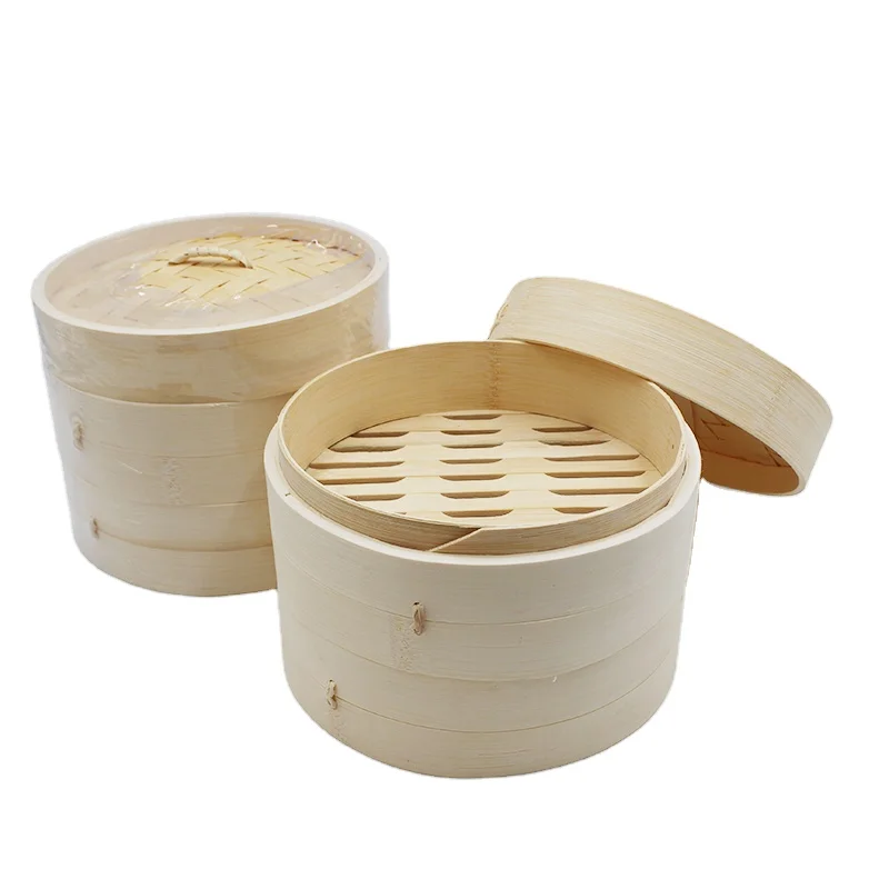 Biodegradable reusable 10 inch dim sum bamboo kitchen