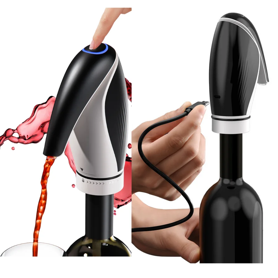 Electronic Decanter rechargeable automatic electric wine aerator Wine Tools Bar Accessories Electric Wine Decanter Dispenser