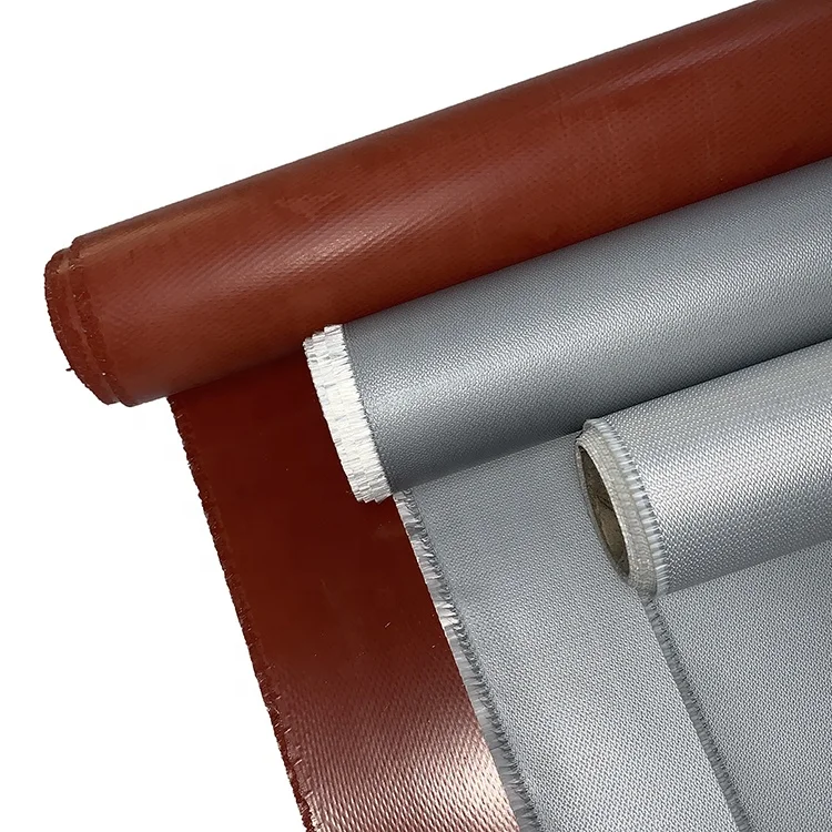 Thermal Insulation Silicone Rubber Glass Cloth Fabric