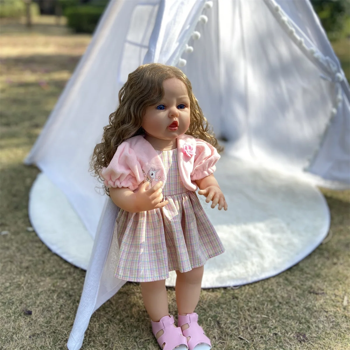 Wholesale Lifelike Reborn Baby Dolls 22 Inch Baby Soft Body Realistic Newborn Baby Dolls Full Vinyl Body CPC Certificated