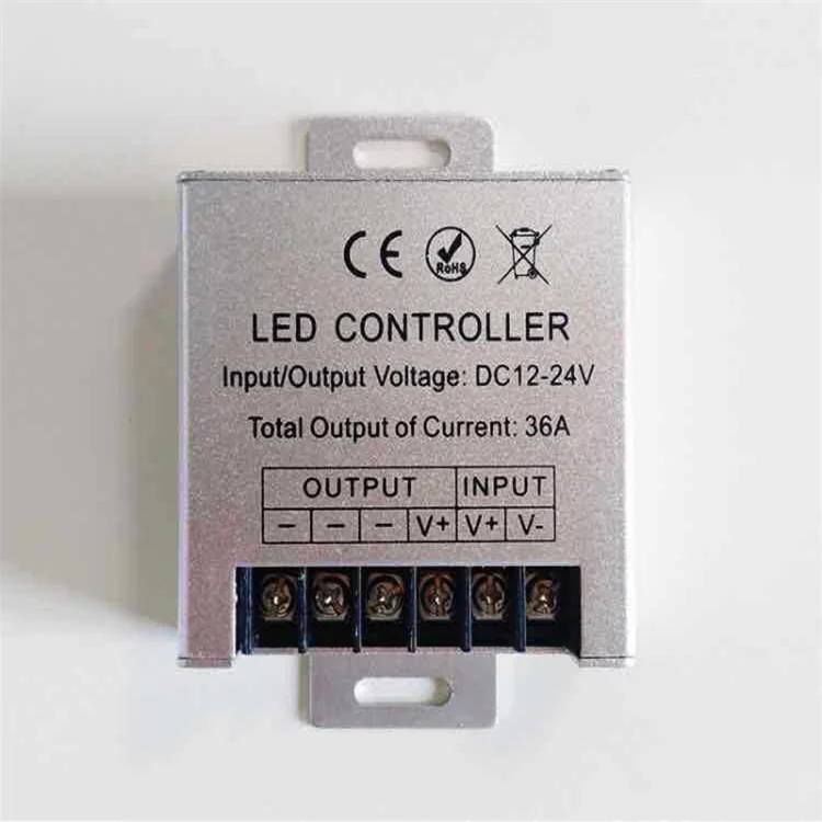 DC12V-24V 36A RF пульт дистанционного управления беспроводной светодиодный диммер переключатель для 5050 2835 Светодиодная лента свет алюминиевый RGB усилитель