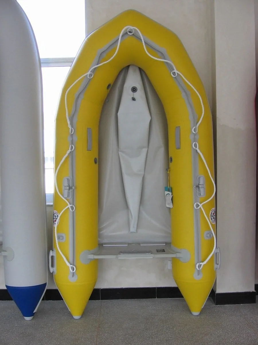 From China small aluminum inflatable boat 	heavy duty inflatable boat pvc fishing boat for rescue