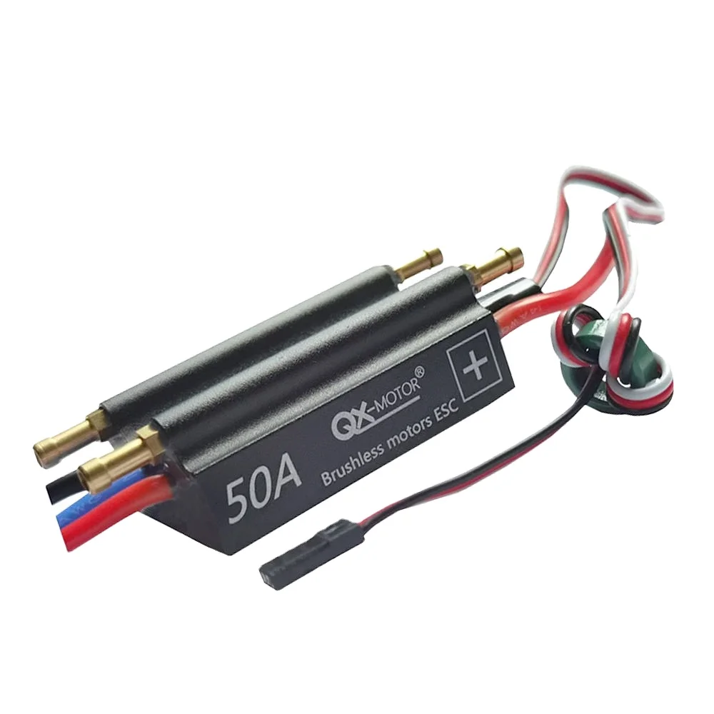 Modern 50A Waterproof Brushless Esc 2-6S With Water Cooling System For Qx-Motor Rc Boats And Ships