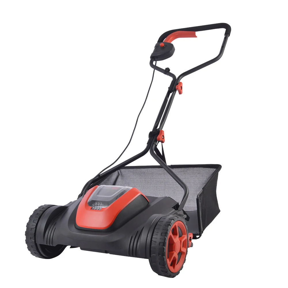 Vertak 20V rechargeable battery lawn mower cordless 15 inch hand push weed eater with 35L fabric bag
