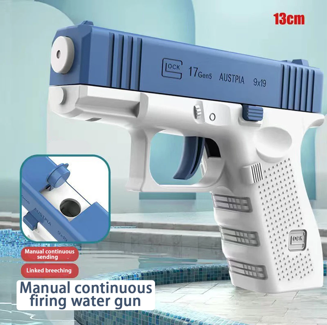 Mini Glock water gun automatic bore spray ultra long range water gun 1911 water toy for boys and girls