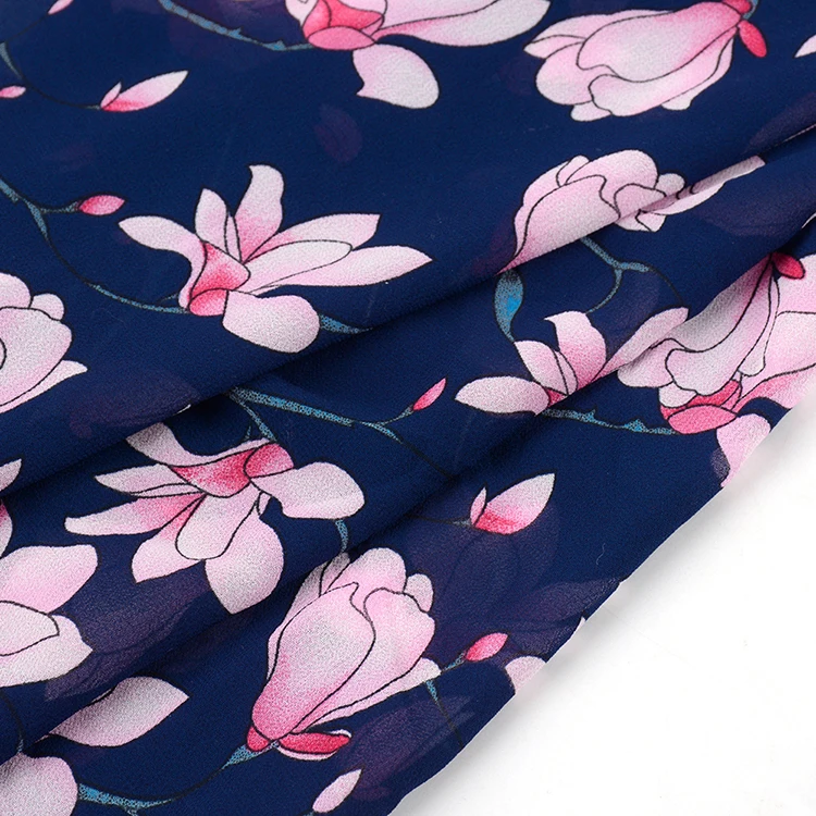 spring floral chiffon fabric