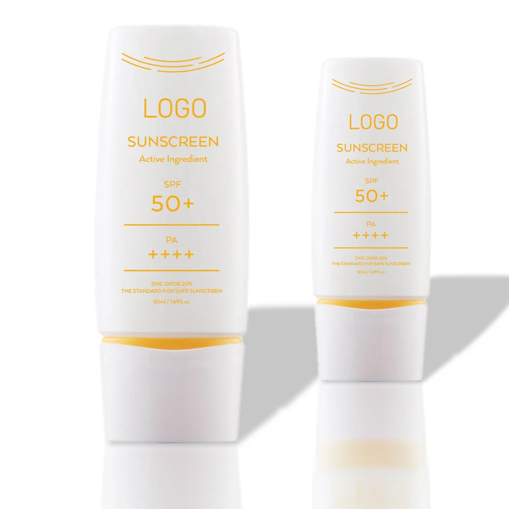 HANLINGER Private Label Best Sale SPF 50+/PA++++ Korean Oil-Free Waterproof Sunscreen With Zinc Oxide Sunscreen Cream