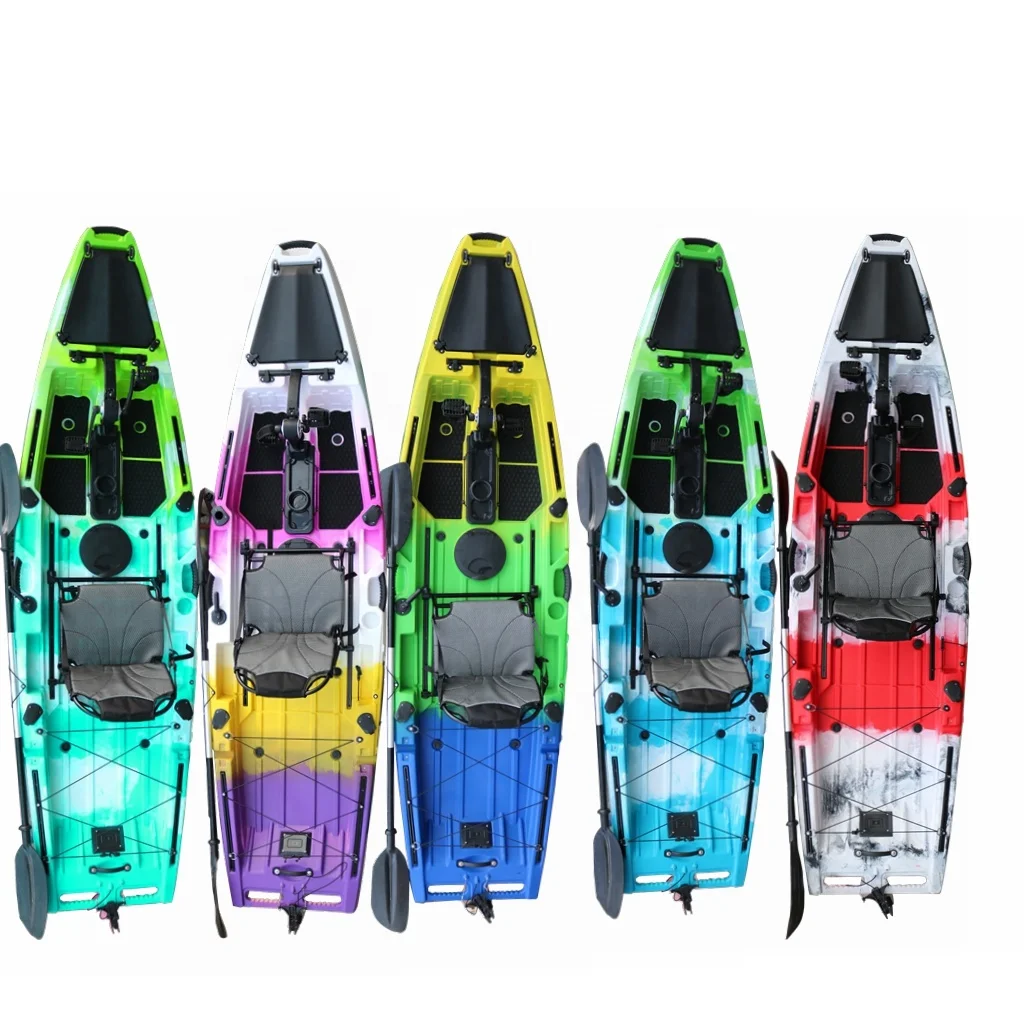 Vicking Hot Sale Pedal Drive  fishing kayak for adults single sit on top kayak with Rudder system
