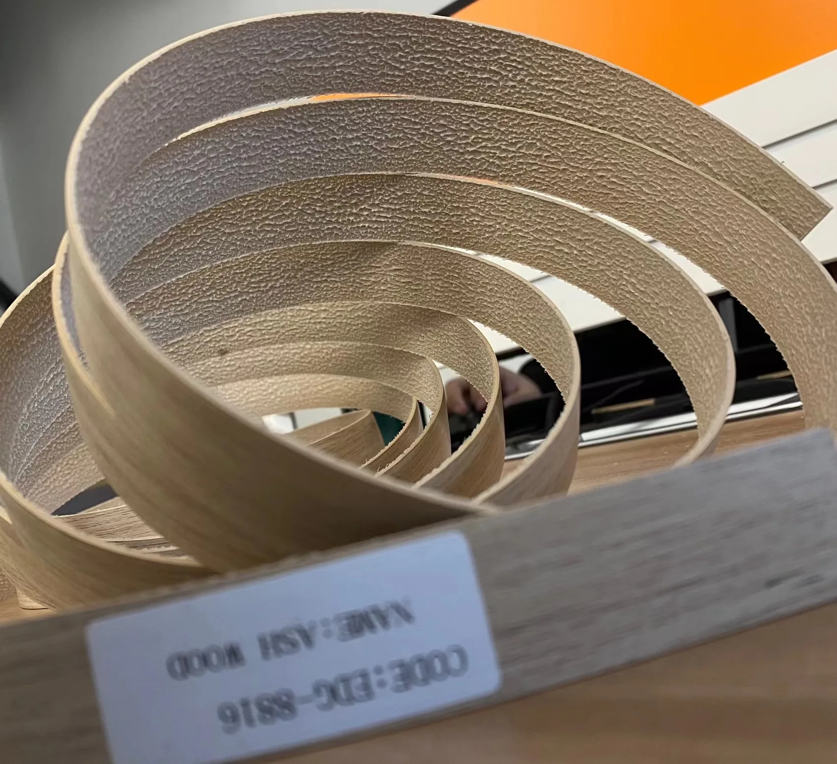 Hot selling MDF decorative PVC ABS edge sealing tape for kitchen accessories 2 mm PVC edge sealing strip