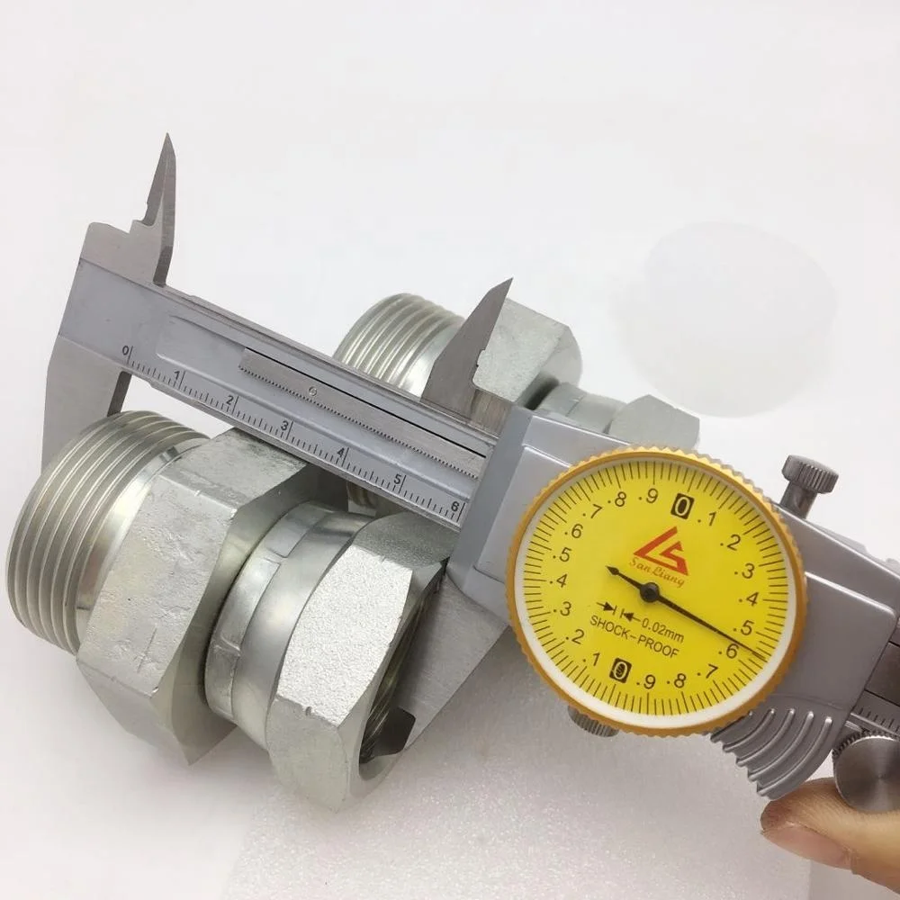 High Quality Hydraulic Adapter Metric BSP NPT JIC Male Female Tube Fitting Hydraulic Hose Adapter Straight Hydraulic Adapter