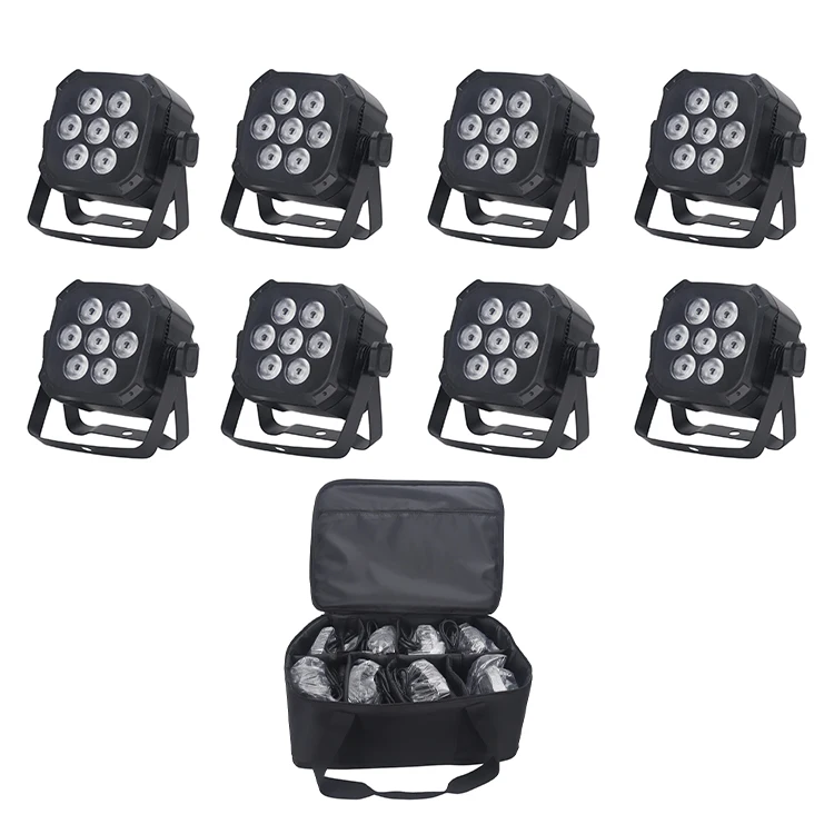 Mini Dj Lighting Package led par cans stage lighting with Travel Bag