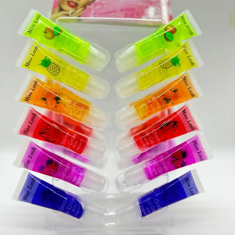 MISS-LOOK New Product Organic Vegan Long-Lasting Lip Oil Private Label Nourishing Lip Balm Fruity Moisturizing Lip Balm