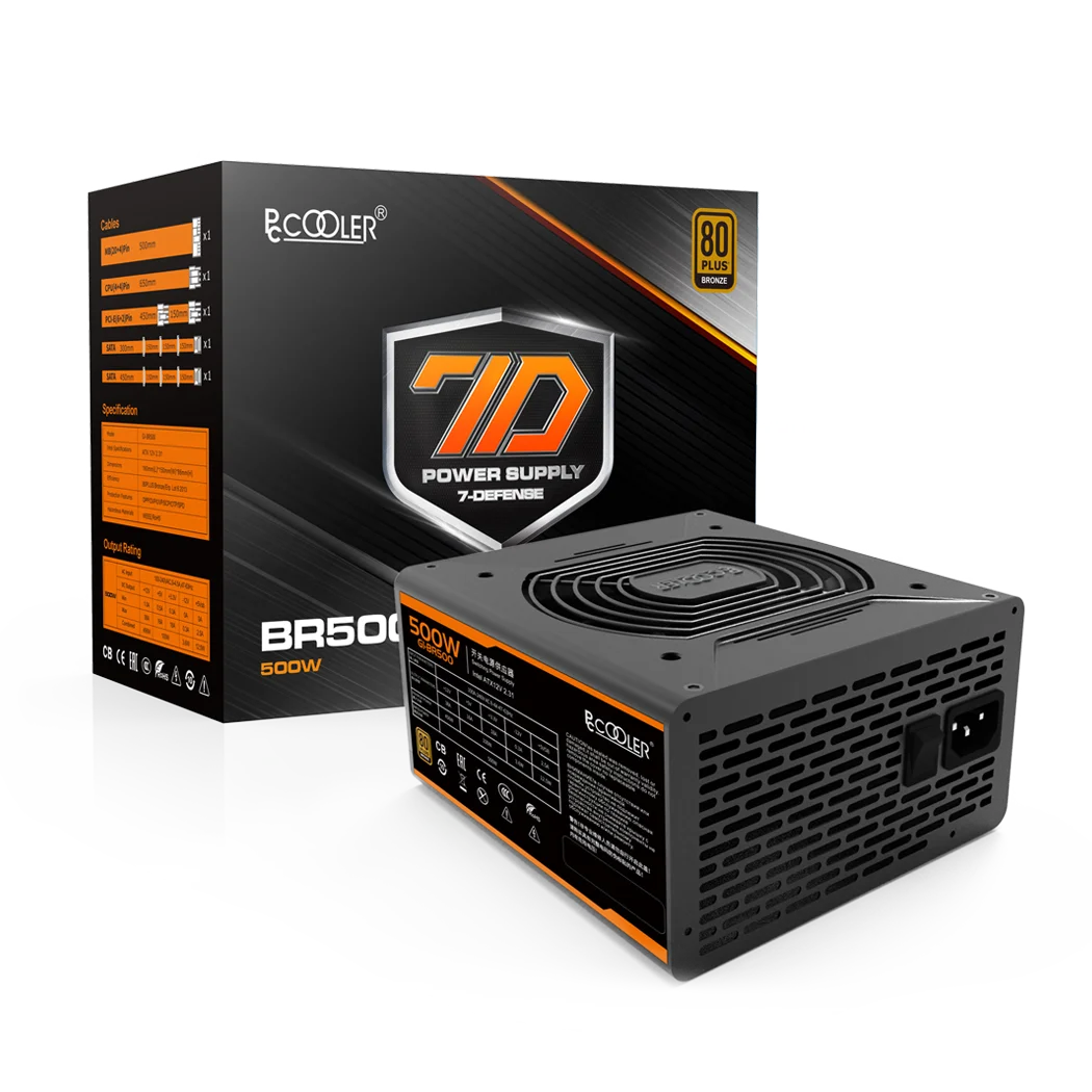 PCCOOLER блок питания GI-BR серии 700W высокой эффективности 12V выход Поддержка мощности графическая карта