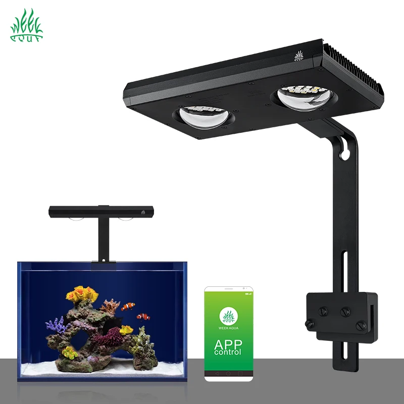 WEEKAQUA Z250Sea Salt Water Aquarium Light APP Intelligent Control A8 Led Reef for Marine Coral