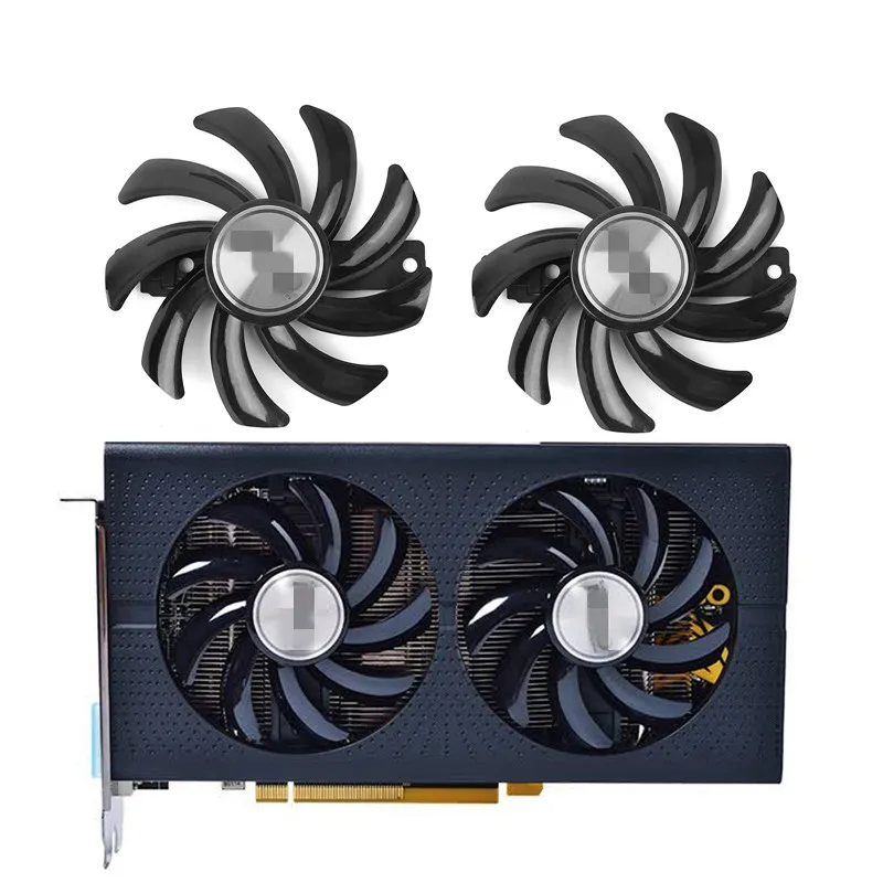85mm FDC10H12S9-C DC12V 0.35A Cooler Fan Replace for Sapphire NITRO RX460 4G RX 460 Video Card Fans