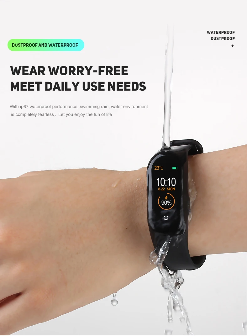 M4 Women Sport Waterproof Smartwatch Blood Pressure Heart Rate Monitor Smart Watch Men smart watch m4