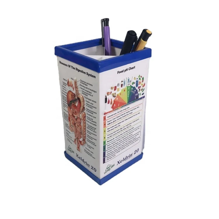 PVC 3d Medical Pen holder, Promotional plastic pen holder with 3d medical chart