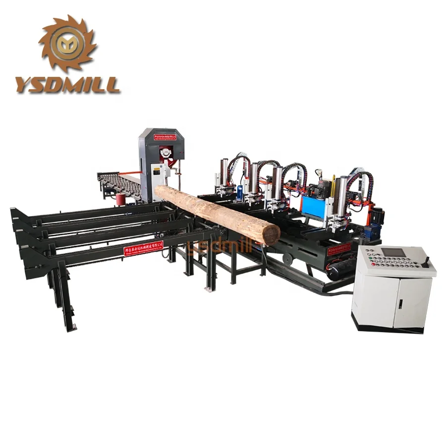 High end wood cutting vertical band sawmills with log carriage