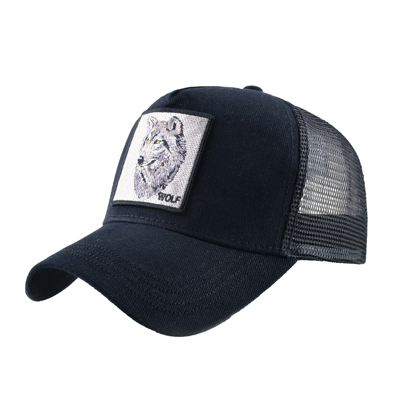 Embroidery 6 Panel Mesh Trucker Cap Custom Patch Trucker Hats